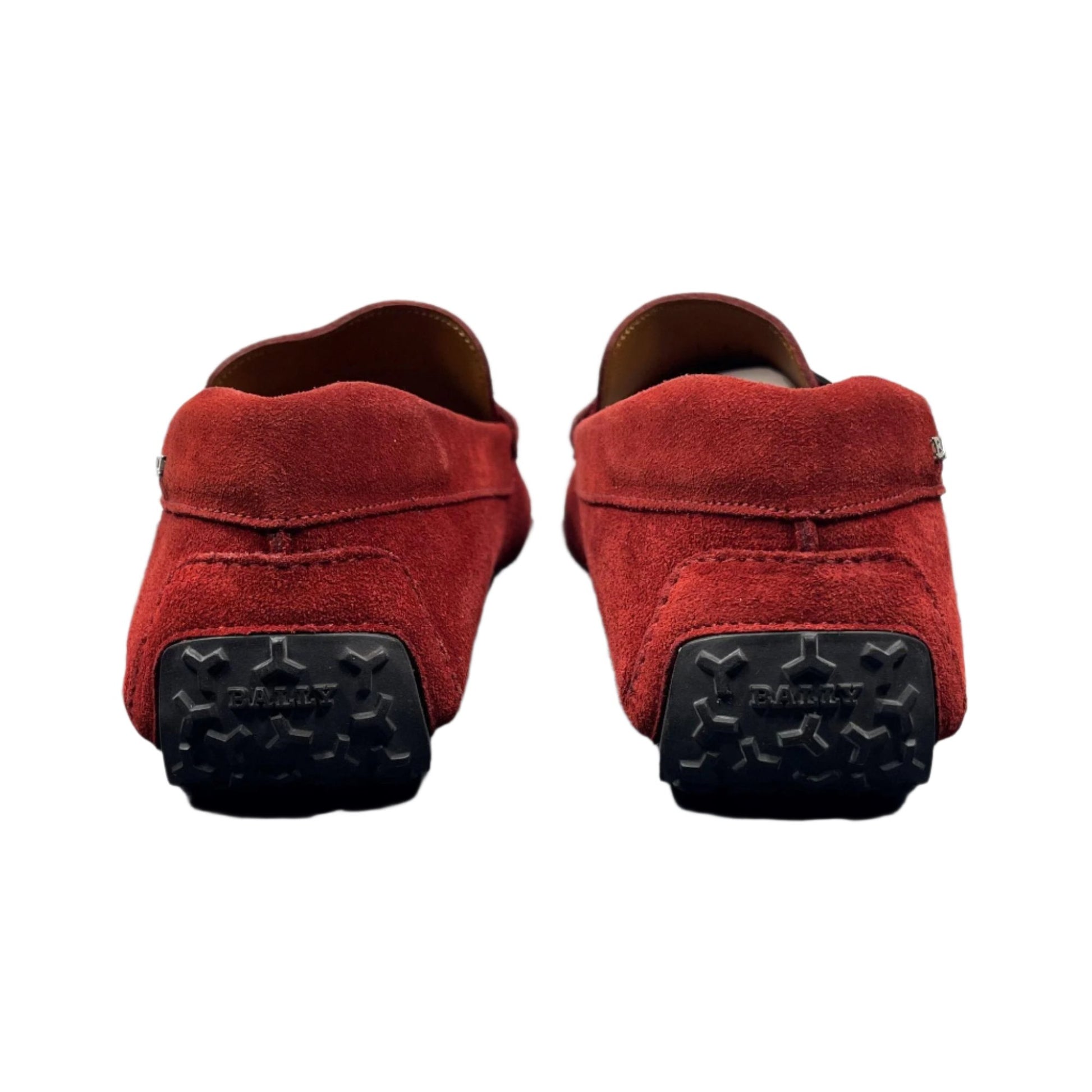 Bally Pearce Red Suede Drivers | Positivo Clothing