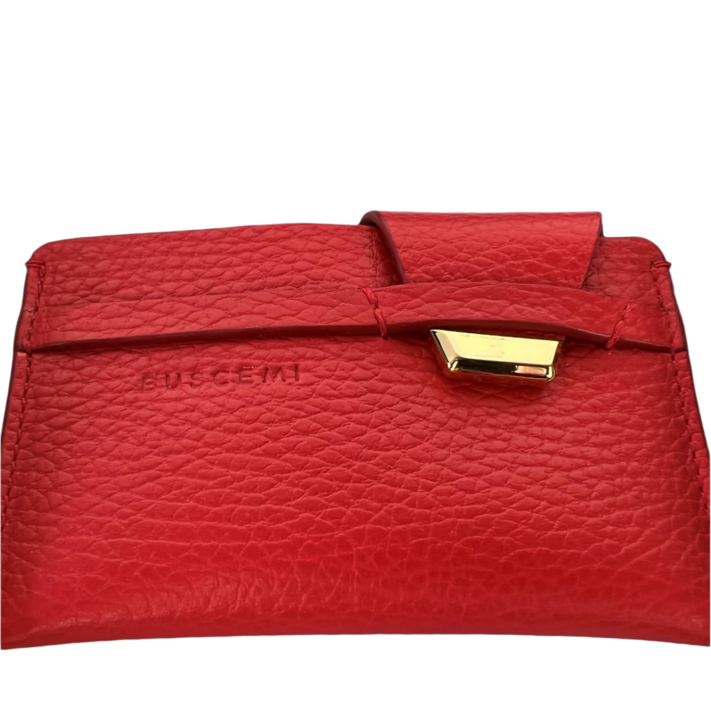 Buscemi Mens Accessories Alce Red Leather Wallet | Positivo Clothing