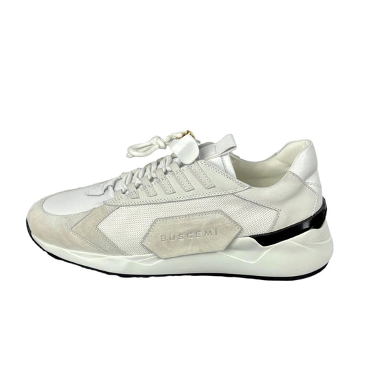 Buscemi Mens Run 2 White Suede Sneakers SAMPLE | Positivo Clothing