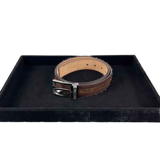 Bally Astor Mid Brown Leather Belt | Positivo Clothing