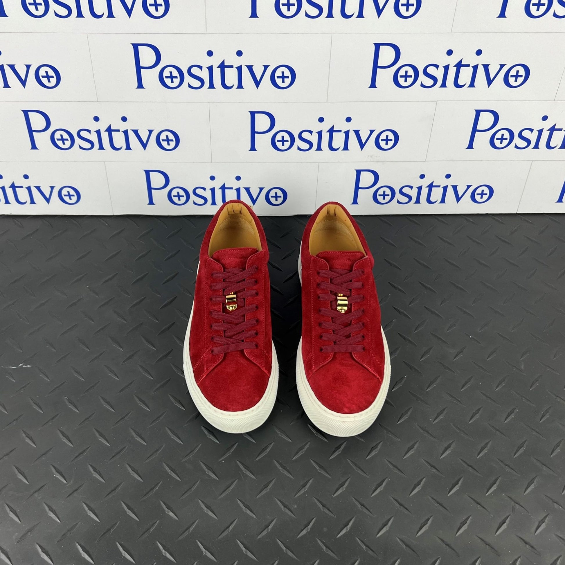 Buscemi Womens Tennis Lock Ramino Leather Sneakers SAMPLE | Positivo Clothing