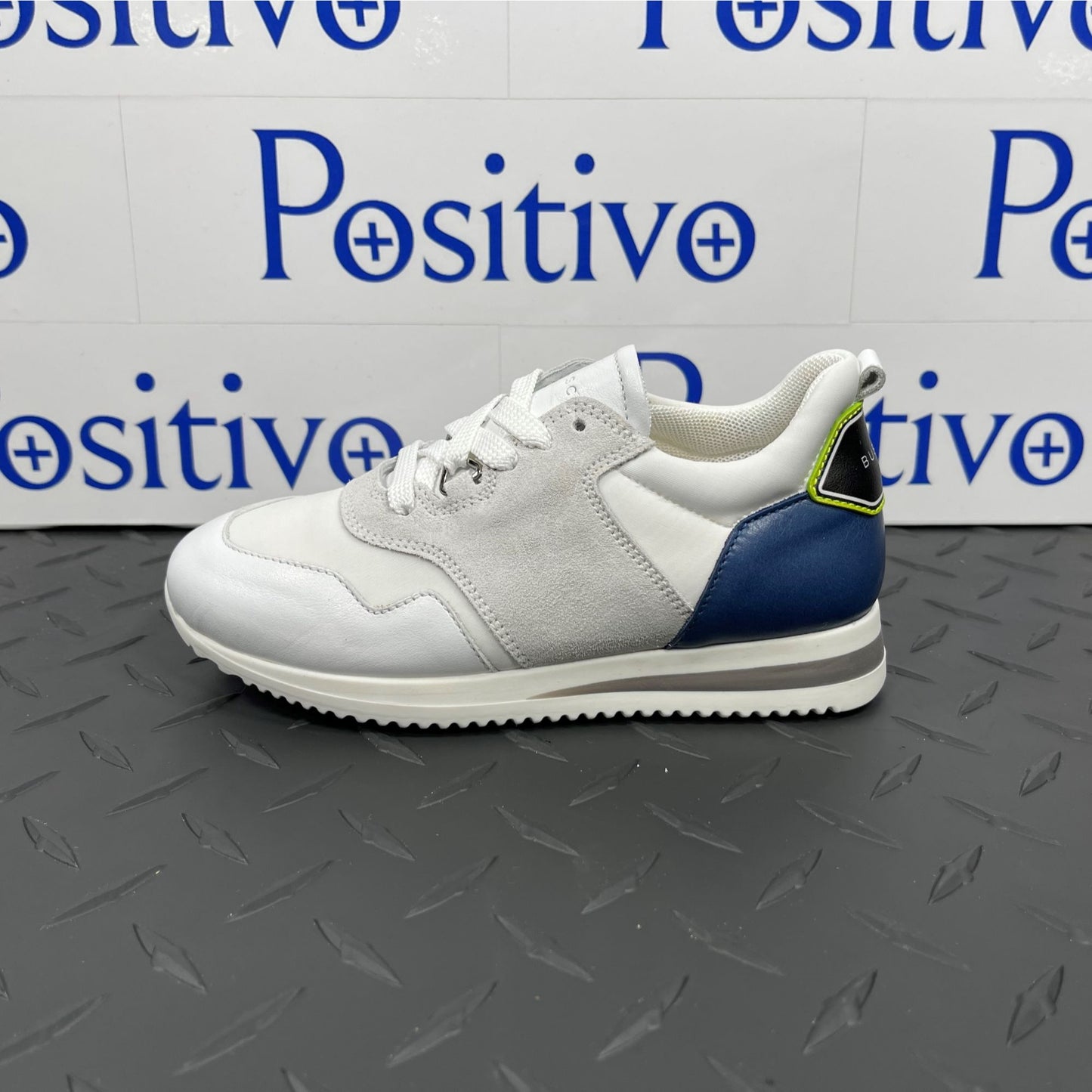 Buscemi Ventura Toddler White Trio Leather Sneakers | Positivo Clothing