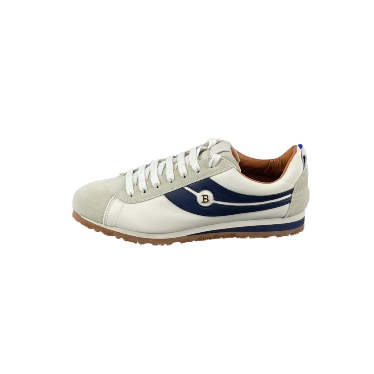 Bally Bredy White/Marine Polyester Sneakers - Positivo Clothing