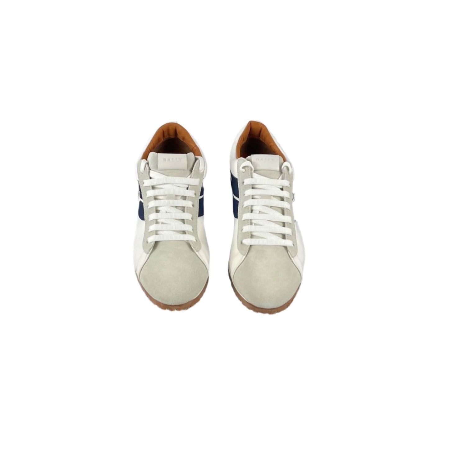 Bally Bredy White/Marine Polyester Sneakers - Positivo Clothing