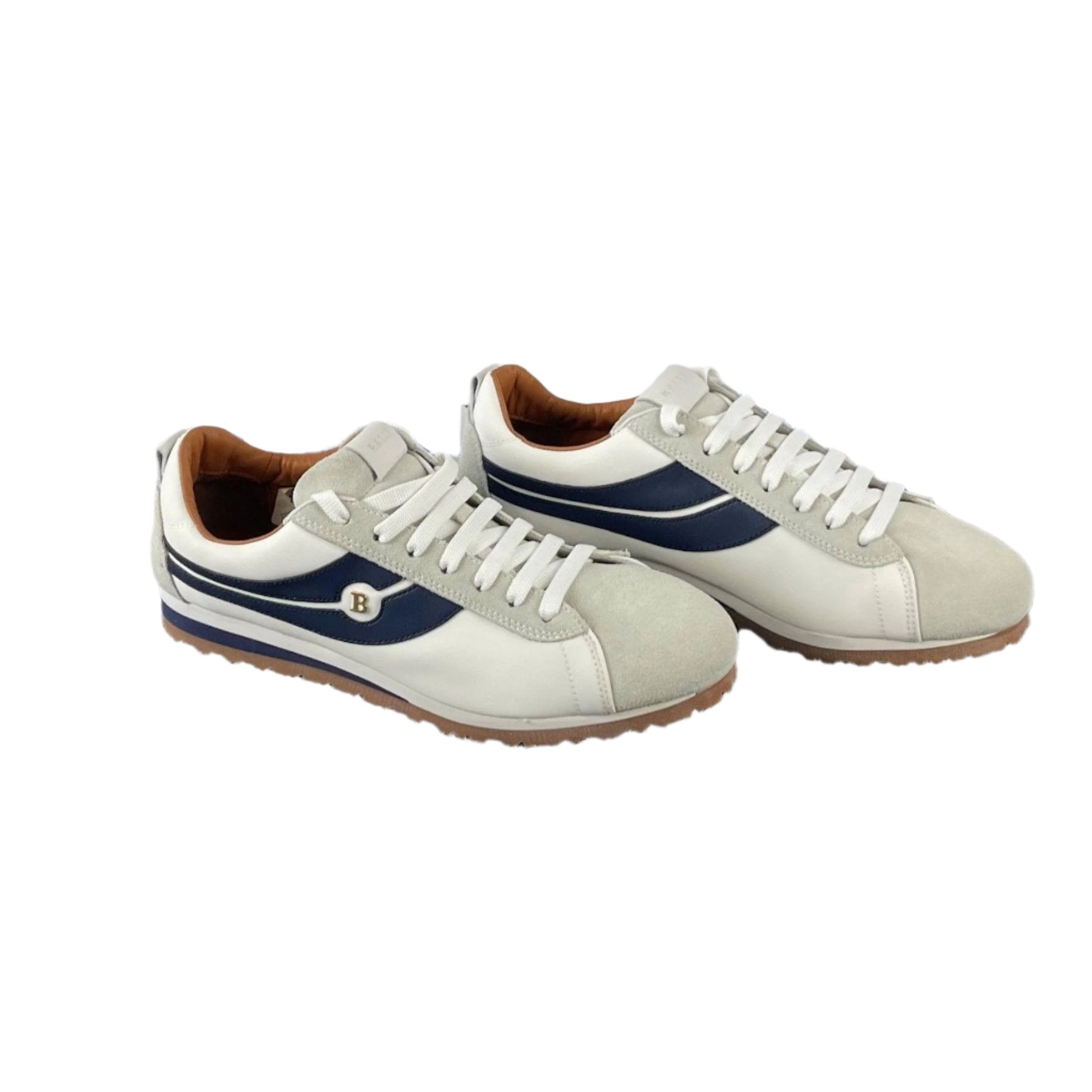 Bally Bredy White/Marine Polyester Sneakers - Positivo Clothing