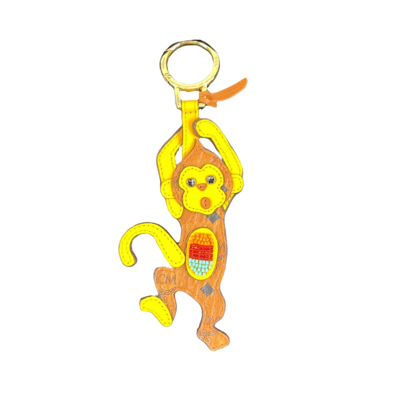 MCM Zoo 2D Monkey Leather Keychain | Positivo Clothing