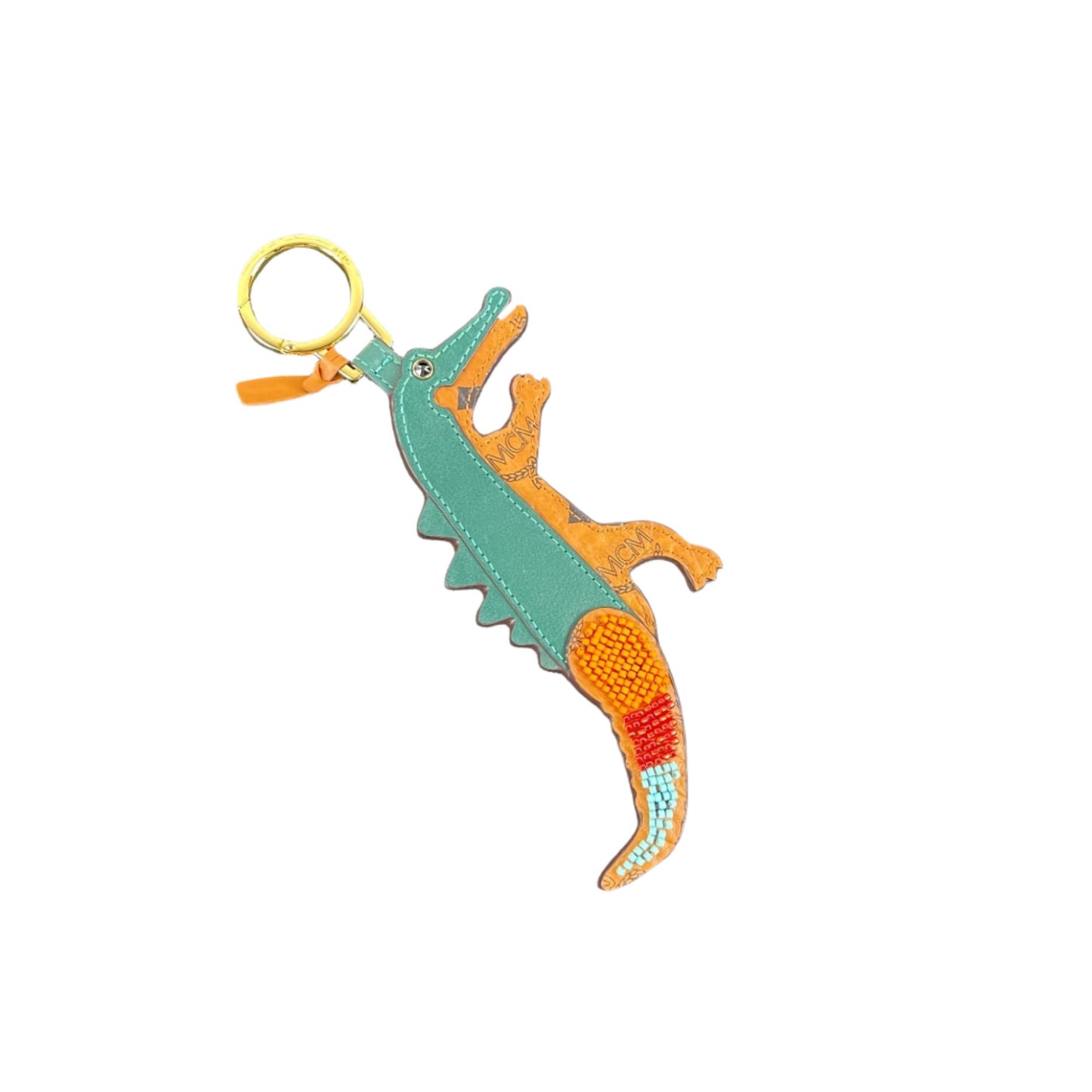 MCM Zoo 2D Alligator Leather Keychain | Positivo Clothing