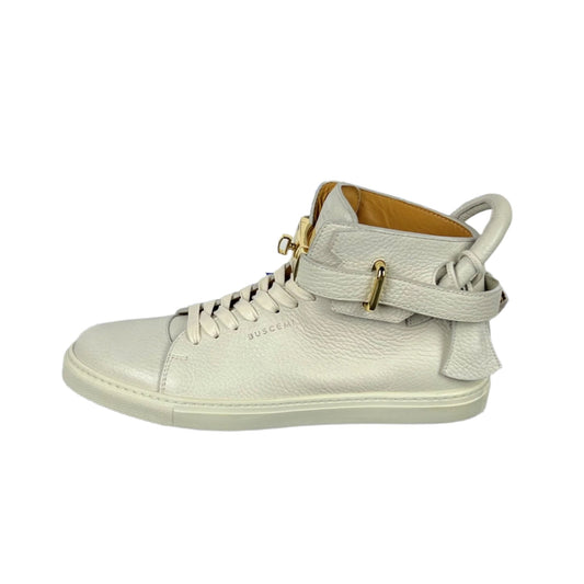 Buscemi Mens 100MM Off White Leather Sneakers SAMPLE | Positivo Clothing