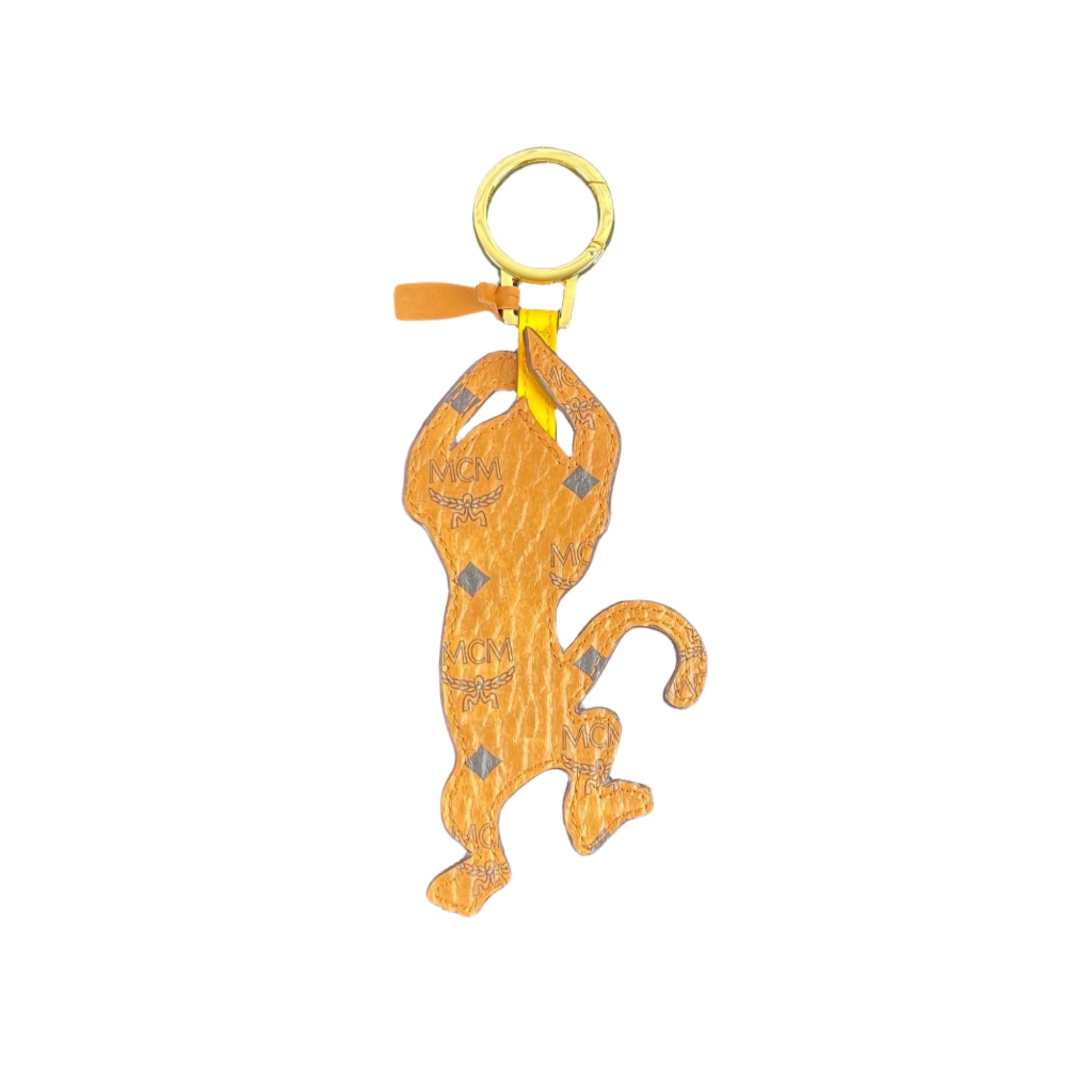 MCM Zoo 2D Monkey Leather Keychain | Positivo Clothing