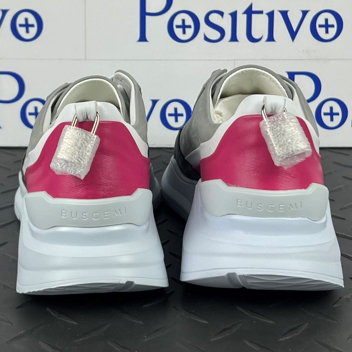 Buscemi Womens Strada Fuscia Trio Leather Sneakers | Positivo Clothing