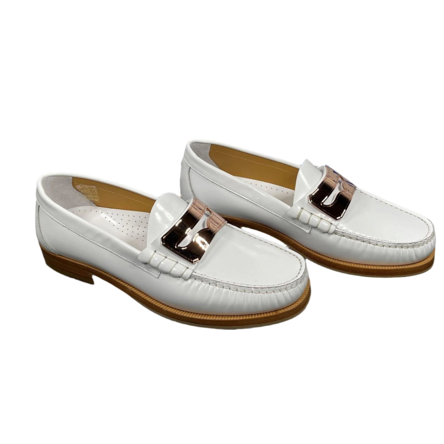 Buscemi Mens Town Loafer  Off White Leather Loafers | Positivo Clothing