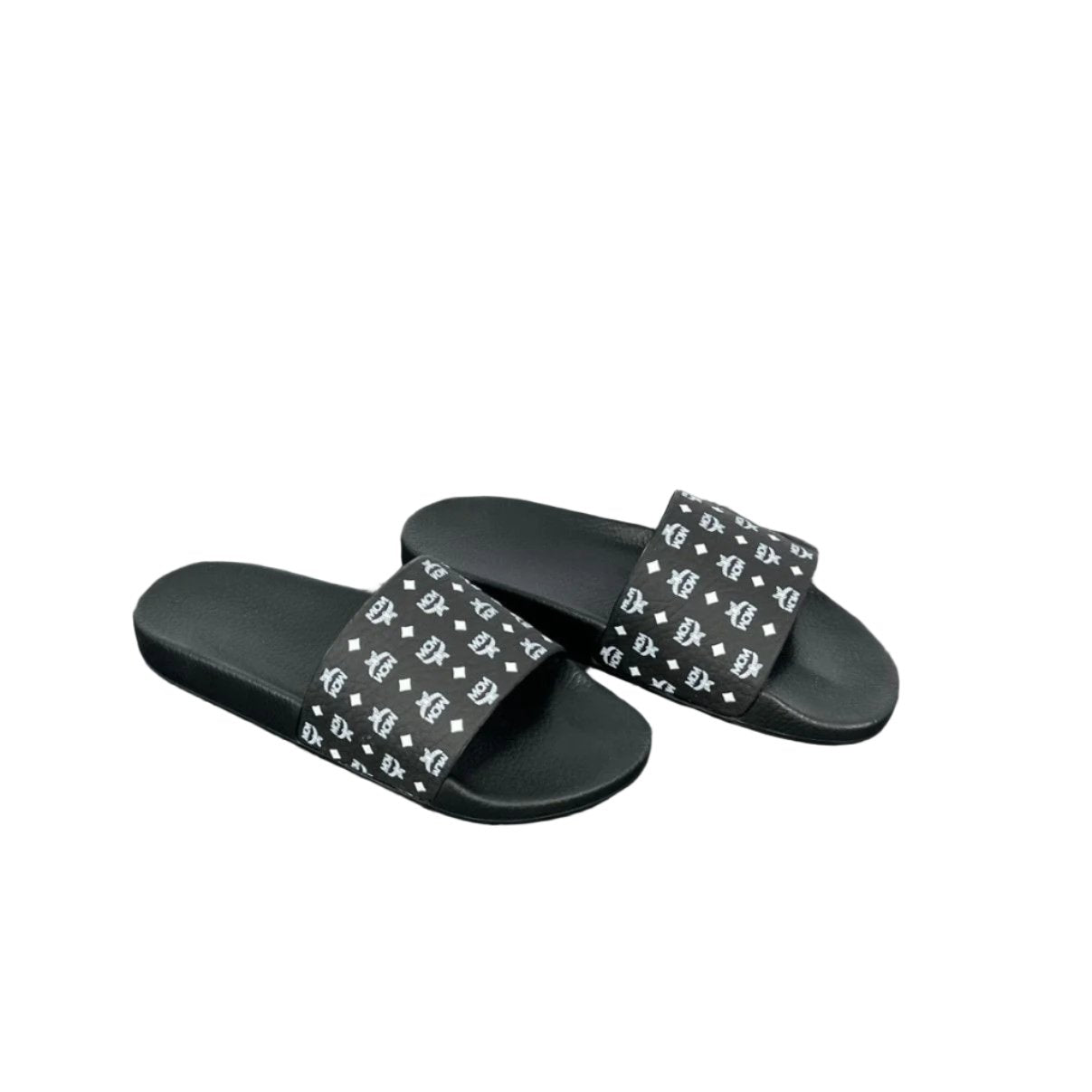 MCM factory Monogram Black Visetos House Slippers L