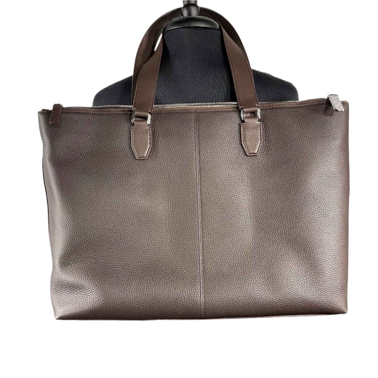 Bally Mens Belvin Coffee Leather Tote Bag | Positivo Clothing