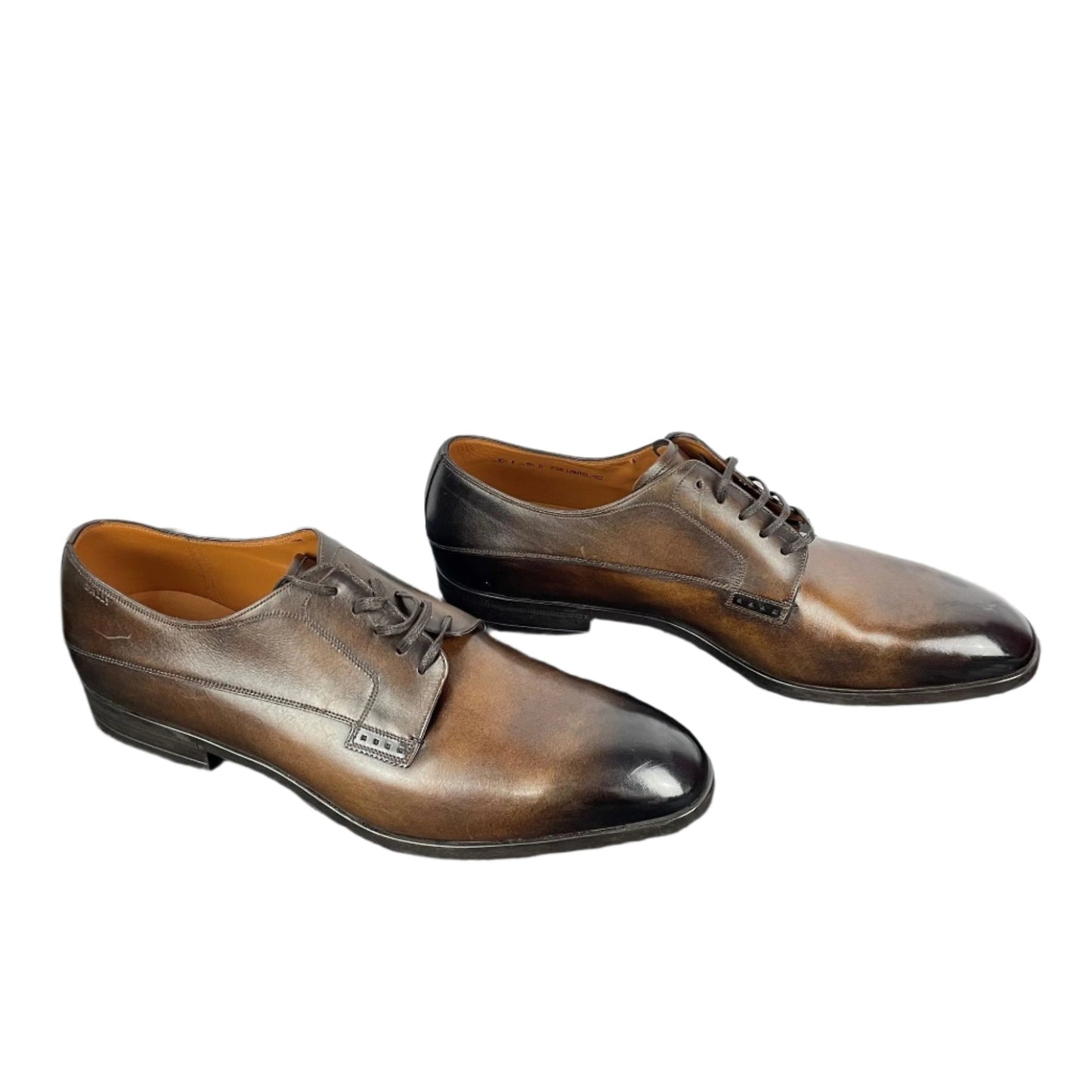 Bally Lantel Brown Leather Derby Shoes | Positivo Clothing