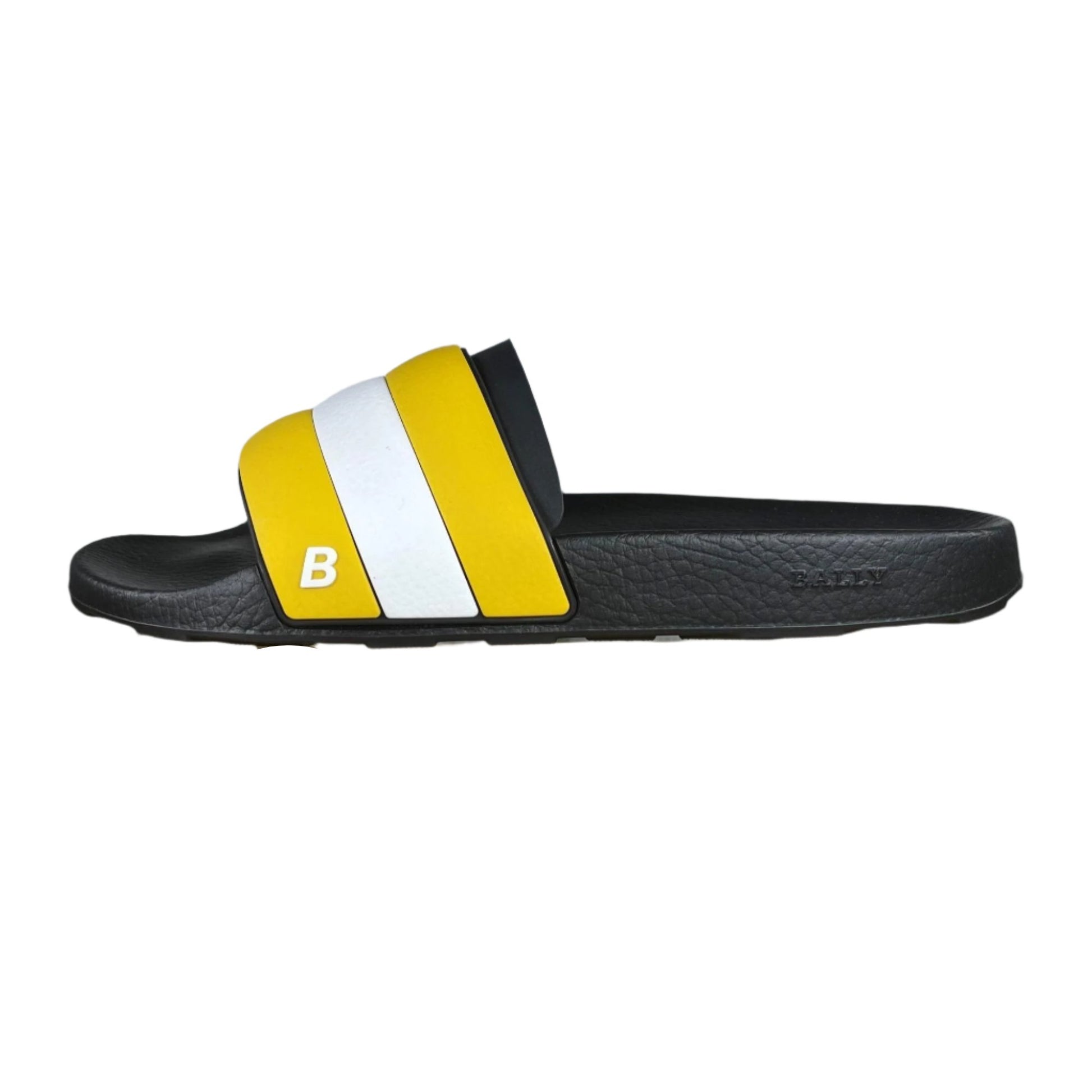 Bally Sleter Yellow Rubber Sandals - Positivo Clothing