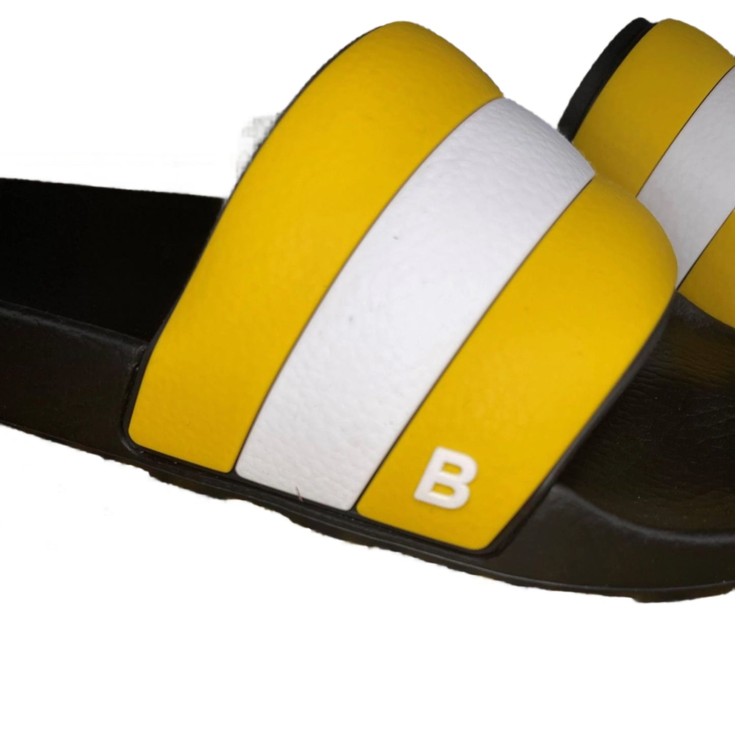 Bally Sleter Yellow Rubber Sandals - Positivo Clothing