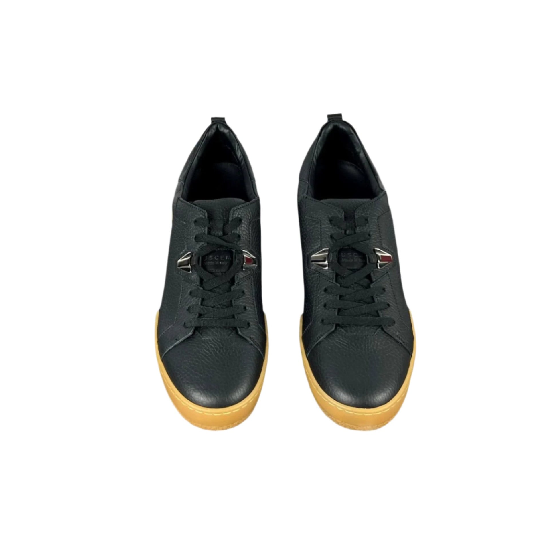 Buscemi Mens Score Alce Black Leather Sneakers SAMPLE | Positivo Clothing