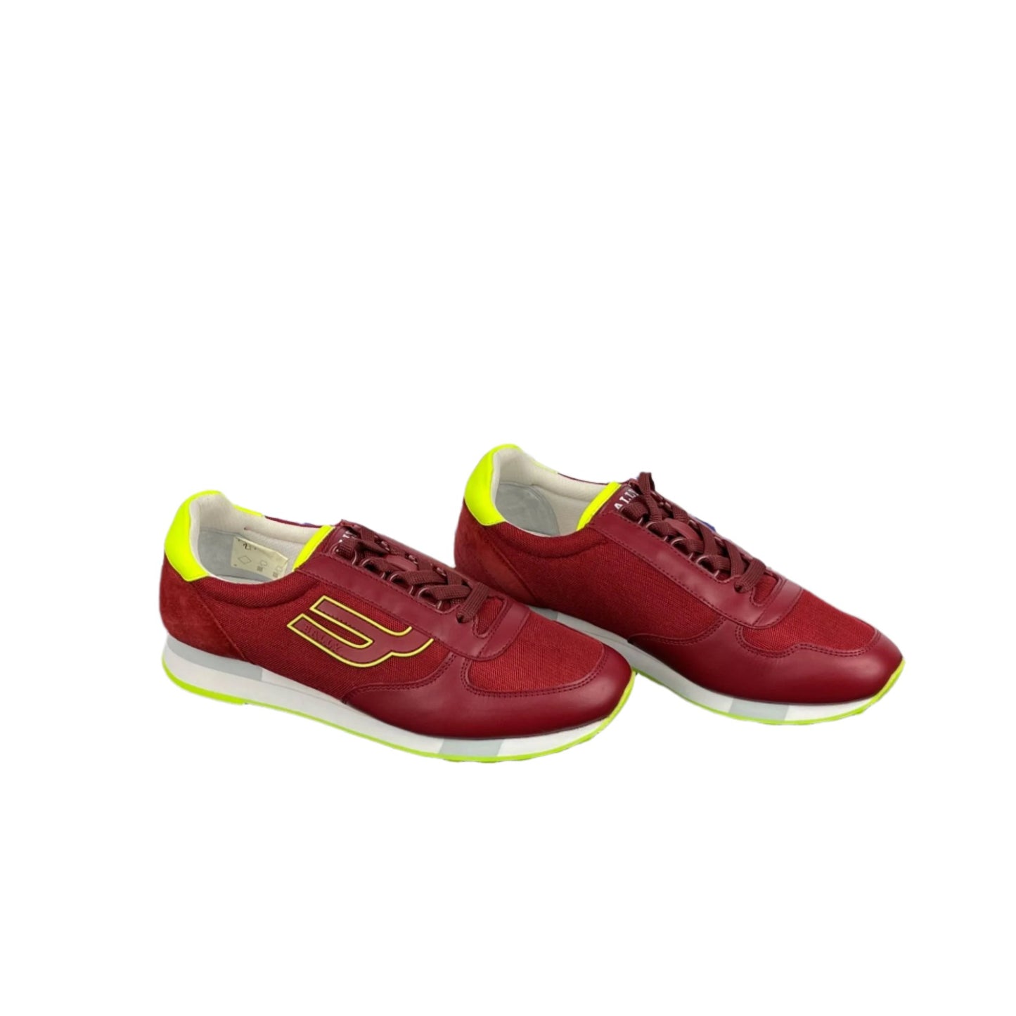 Bally Gavino Red Leather Low Top Sneakers | Positivo Clothing