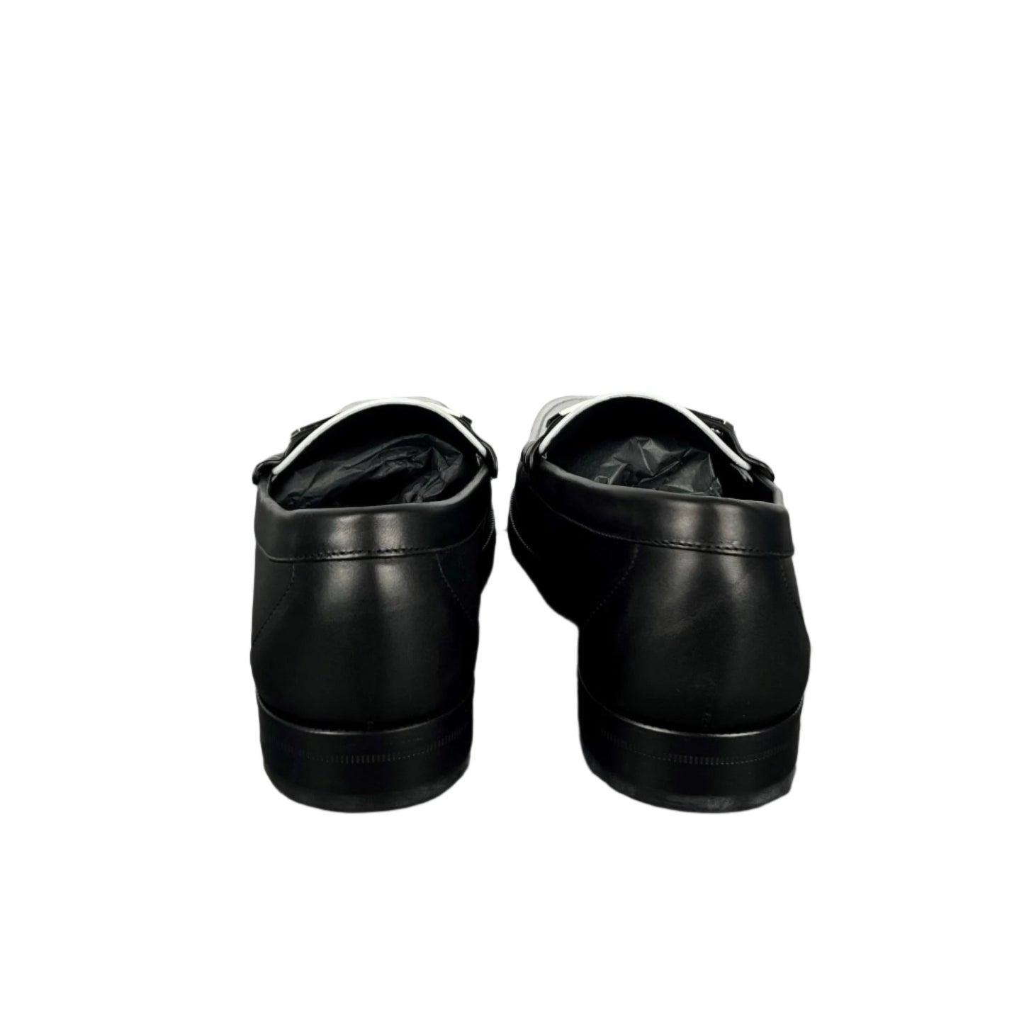 Buscemi Mens Town Loafer Black/White Leather Loafers | Positivo Clothing