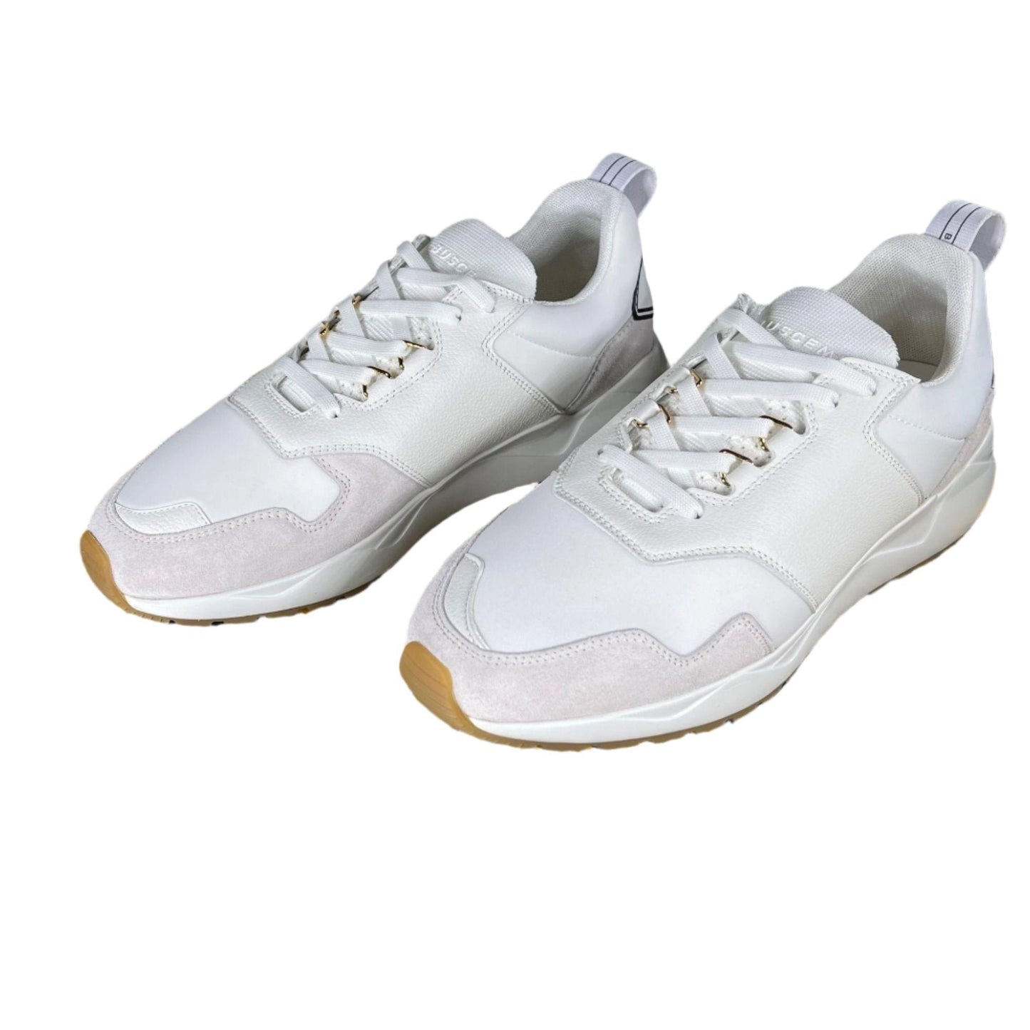 Buscemi Mens Ventura White Leather Sneakers | Positivo Clothing