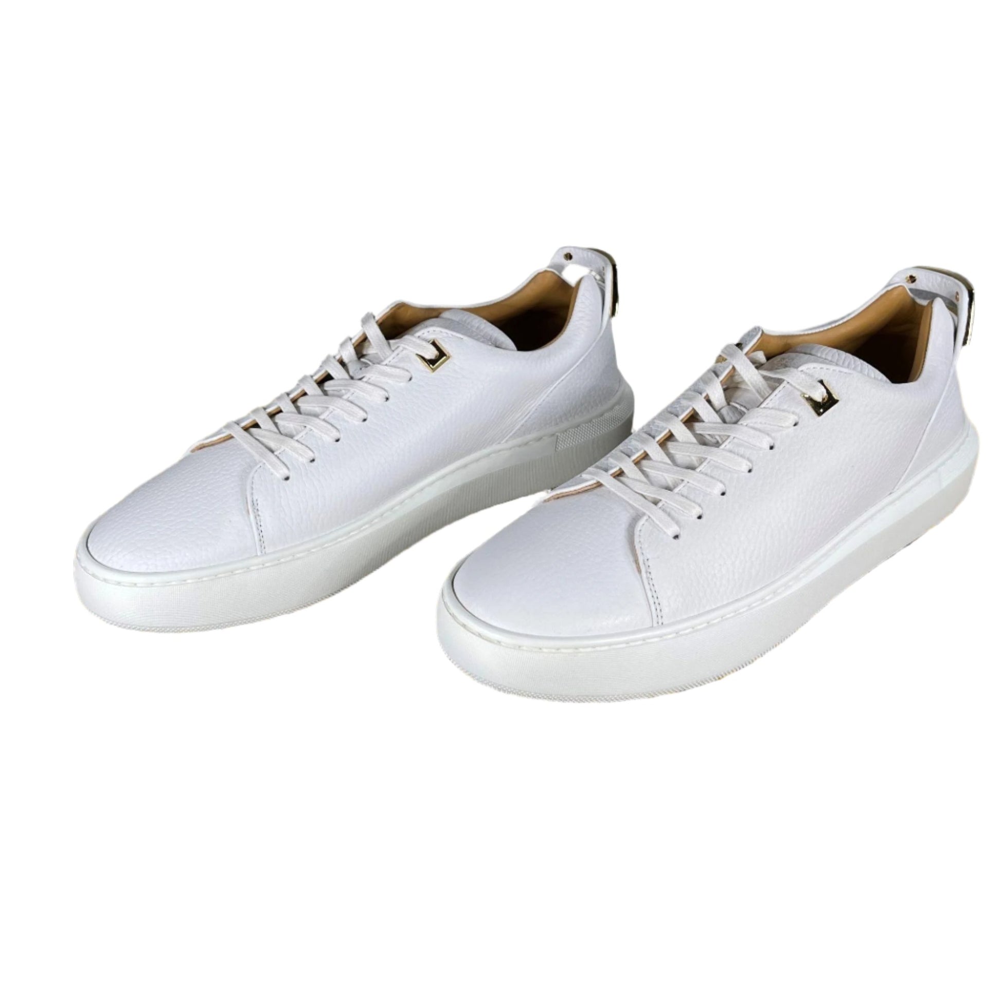 Buscemi Uno Low Alce White Leather Sneakers | Positivo Clothing