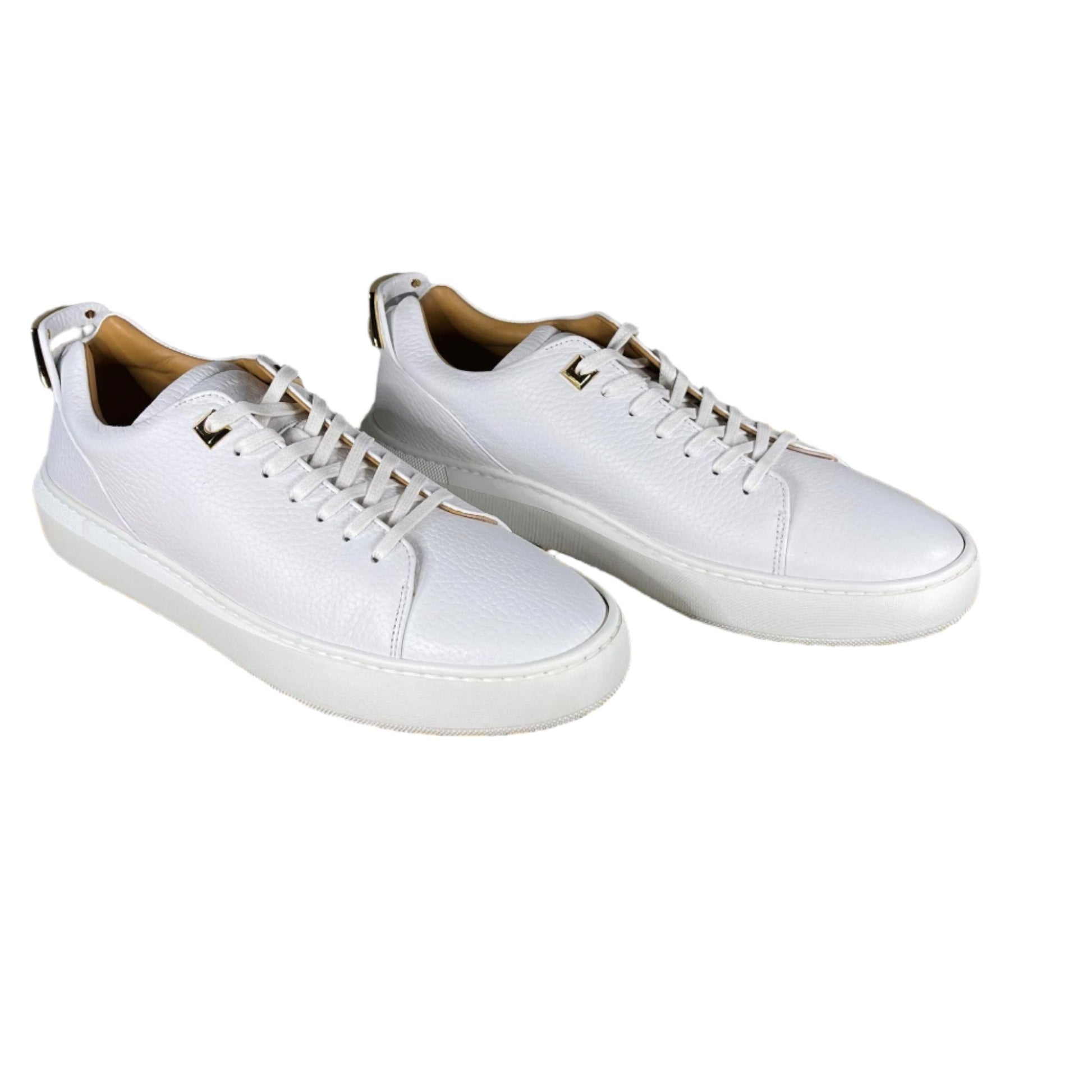 Buscemi Uno Low Alce White Leather Sneakers | Positivo Clothing