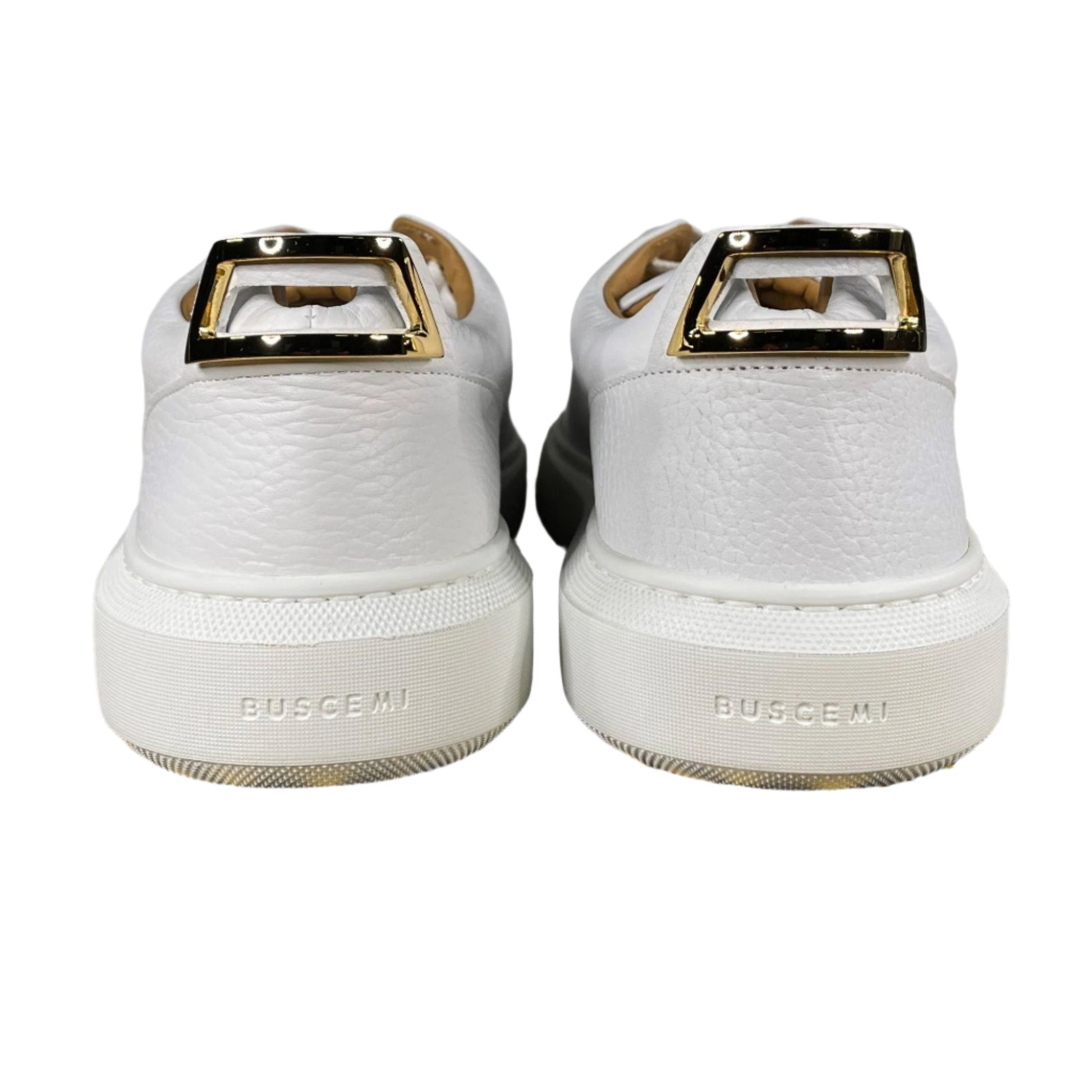 Buscemi Uno Low Alce White Leather Sneakers | Positivo Clothing