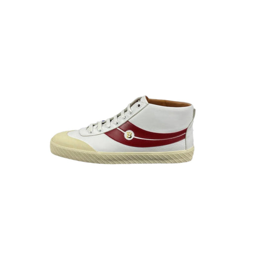 Bally Shetan White/Red Leather Sneakers | Positivo Clothing