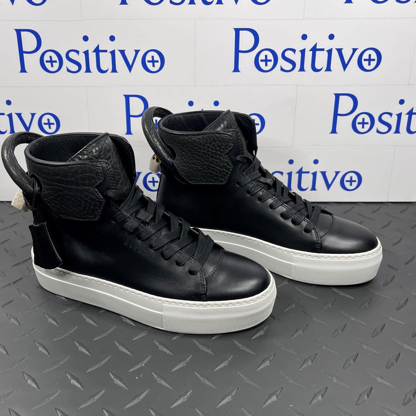 Buscemi 125MM Gioia Black Leather Sneakers | Positivo Clothing