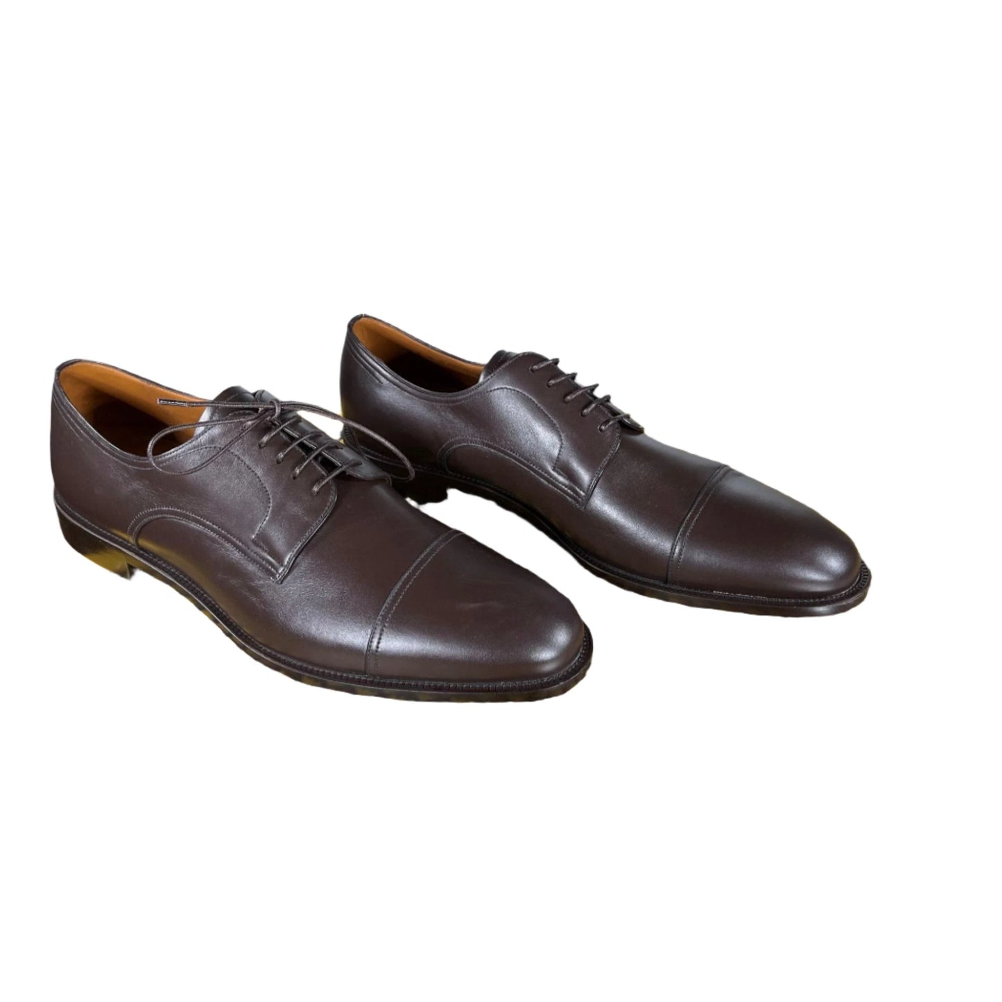 Bally Salfor Chocolate Leather Derby Shoes - Positivo Clothing