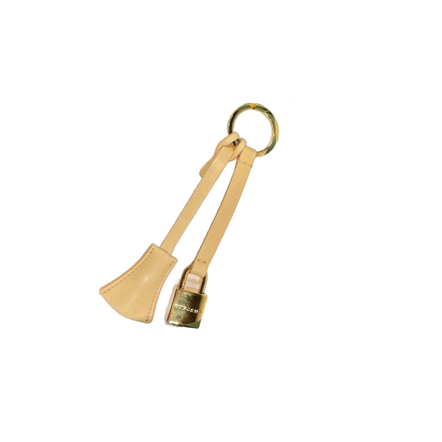 Buscemi Lock Keyholder Flat Natural Leather | Positivo Clothing