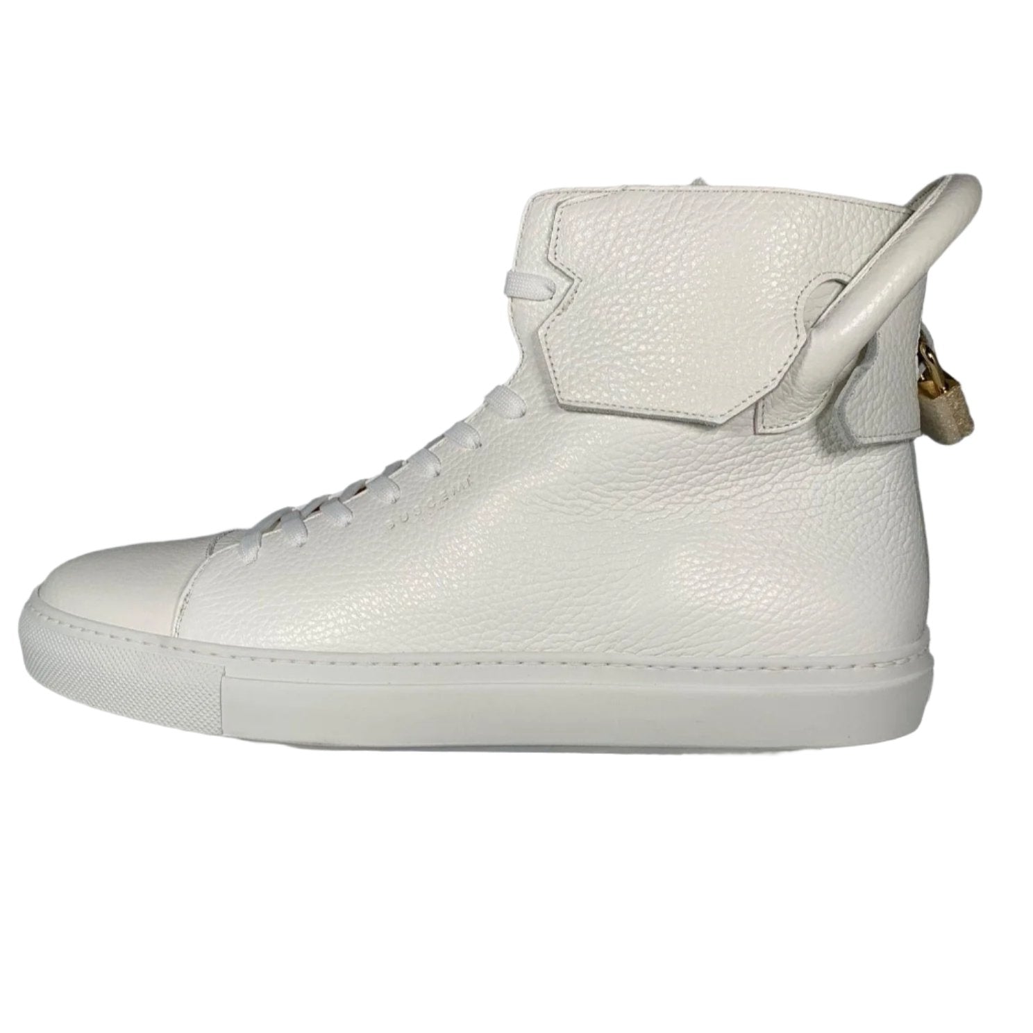 Buscemi Mens 125MM White High Top Sneakers Positivo Clothing