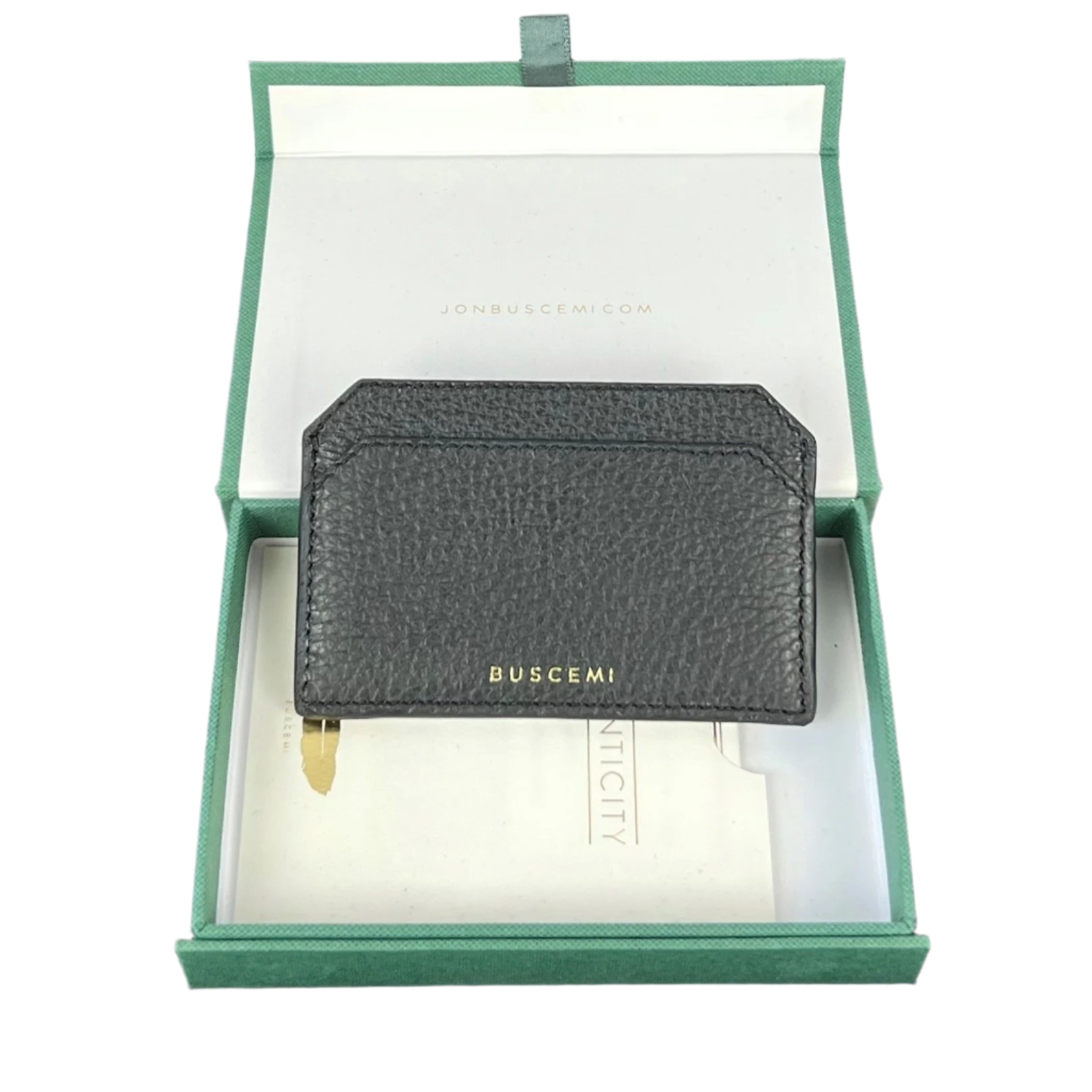 Buscemi Accessories Black Leather Front Pocket Wallet | Positivo Clothing