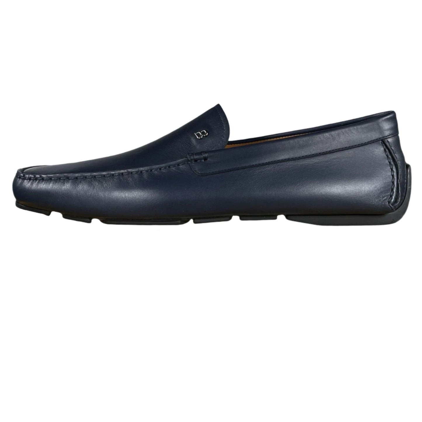 Bally Wander Navy Blue Leather Drivers - Positivo Clothing